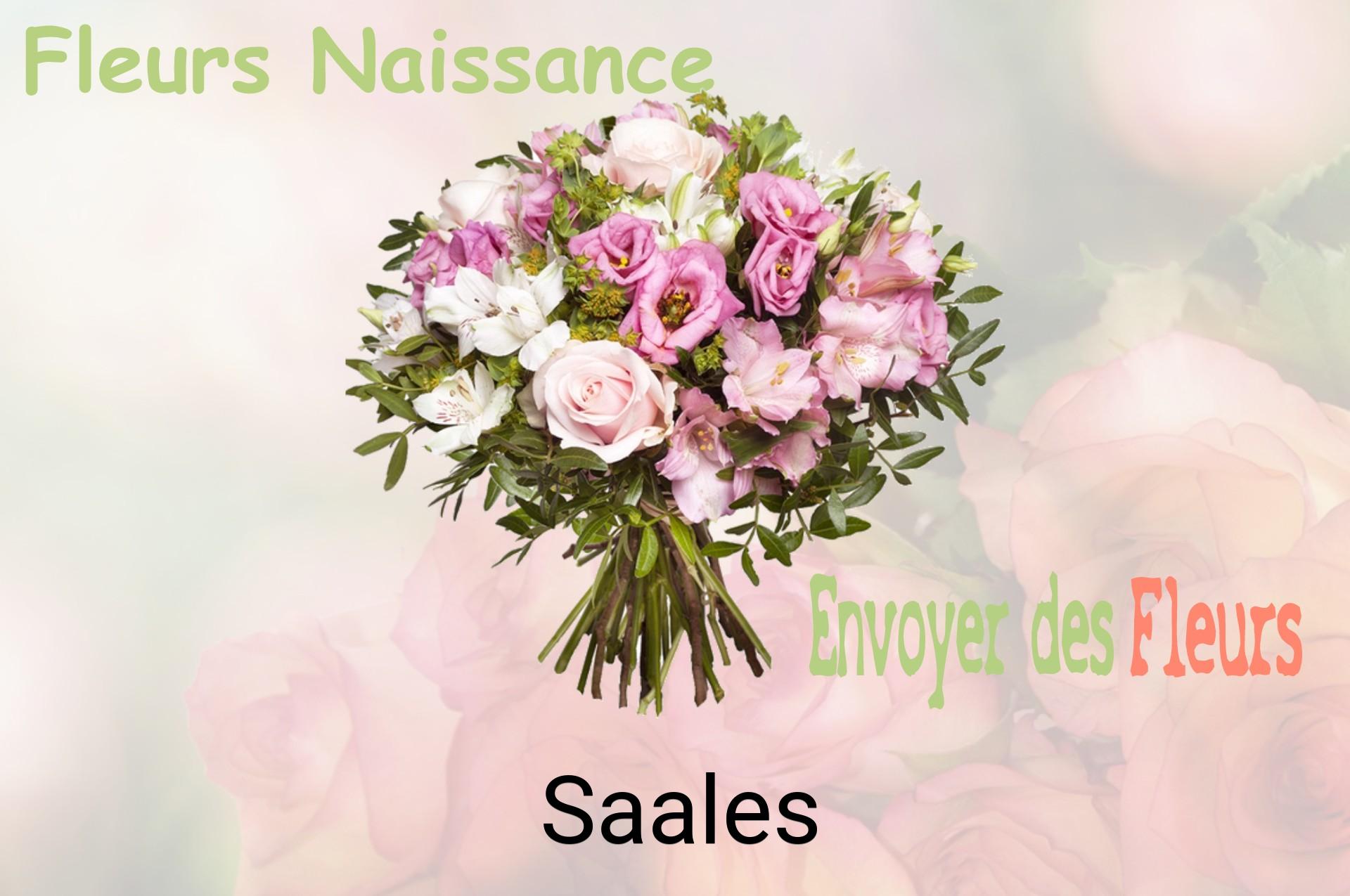 Bouquet de fleurs de naissance livré à Saales